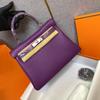 Bolso Kelly de Calidad de Alta Gama Piel de Becerro Togo Lichi 25 28 de Mano Hombro Cruzado Hebilla Cuero Bolso de Mujer
