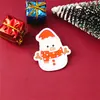Broche de Natal Transfronteiriço, Broche de Natal em Acrílico, Insígnia de Broche de Boneco de Neve e Rena em Desenho Animado, Pingente de Mochila, Acessório