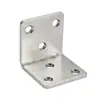 Soporte de Ángulo Grande de 90 Grados Escuadra Recta Sujetador Hierro Angular en Forma de L Soporte Triangular Soporte de Estante Pieza de Conexión para Muebles Accesorios