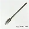 Accesorios de Ferretería para Tenedor y Cuchara de Acero Inoxidable 304, Accesorios Lindos para Vajilla, Cabezal de Cuchara Semi-Terminado, Cuchara de Sopa con Mango Corto, Cuchara y Tenedor de Postre