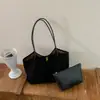 Bolso de gamuza de moda para mujer, nuevo bolso de hombro versátil 2026, bolso tote de gran capacidad para ir al trabajo, transfronterizo