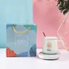 Caixa de Presente para Caneca de Temperatura Constante Conjunto de Canecas Cerâmicas de 55 Graus Caneca Aquecedora de Isolamento para Leite Pode Imprimir Logo Caneca Térmica Caneca de Água Doméstica