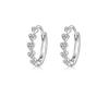Brincos de Prata 925 Esterlina, Argola Lisa de Piercing de Orelha de Alta Qualidade, Brincos de Coração, Brincos Femininos, Novos Brincos 2024