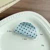 Pinza para el cabello de acetato a cuadros en forma de corazón para mujer, Pasador hueco estilo francés, Pinza para el cabello simple, Multicolor, Suministro de comercio exterior al por mayor