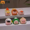 Venta directa de fábrica creativa juego de comida hogar oficina escritorio adornos pequeños resina joyería muñeca linda manualidades de grano lindo