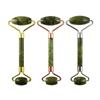 Rodillo de Jade Tabla Gua Sha Natural Masajeador Facial Herramienta de Belleza Verde Jade Doble Cabeza Fabricante Transfronterizo Mayorista