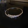 Pulseira Aberta de Zircônia em Forma de Laço Moda Personalizada para o Dia a Dia Design de Nicho Pulseira Versátil de Temperamento Atacado Feminino