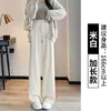 Pantalones de pierna ancha de terciopelo de algodón europeo de doble botonadura, primavera, otoño, invierno, pantalones de traje de pana, forro polar, pantalones casuales de chenilla engrosados