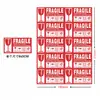 Etiquetas de Producto Frágil Pegatinas de Advertencia Frágil Inglés-Chino Papel Recubierto Empaque de Logística Express Pegatinas de Etiqueta Frágil