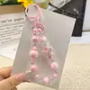 Chaveiro Criativo e Fresco de Contas Coloridas Doces, Pingente Decorativo para Bolsa e Celular, Corrente de Celular de Alto Valor para Presente
