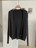 Cardigan de Tricô KEKEZOON Liso com Costura, Manga Morcego, Sem Botão, para Mulheres, Versátil e Moderno para o Outono 8977
