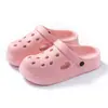 Zapatos Nuevos con Agujeros para Mujer de Suela Gruesa para Jardín de Verano Antideslizantes para Exteriores Pantuflas Zapato Desmontable Zapatos de Playa para Hombre
