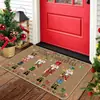 Felpudo Festivo de Navidad para Entrada, Resistente a la Suciedad, Resistente al Desgaste, Fácil de Limpiar, Felpudo para Baño, Absorción Rápida de Agua, Alfombrilla Antideslizante