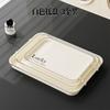 Bandeja de Plástico Forma Rectangular para Uso Doméstico en la Sala de Estar, Bandeja de Té de Alto Valor Estético, Bandeja Grande para Almacenar Tazas de Agua, Plato para Cena, Bandeja de Regalo Extra Grande