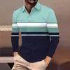Polo de Manga Larga con Rayas Horizontales Roja Blanca Negra para Hombre Amazon Negocios Casual