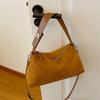Bolso de Mano Retro de Ante Transfronterizo Gran Capacidad Bolsos Combinables Bolso de Axila para Viaje al Trabajo Cierre Bolso de Hombro Elegante para Mujer