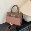 Bolso de Mano para Mujer Estilo Nuevo 2025 con Bloques de Color, Textura de Alta Calidad a la Moda, Bolso Pequeño Cuadrado Transversal de un Solo Hombro para Viaje