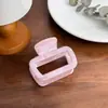 Pinza para el Cabello Grande con Patrón de Mármol de Gama Alta, Material de PC, Pasador Anticaída, Peinado Recogido en la Parte Trasera de la Cabeza, Moderno Accesorio para el Cabello de Pinza Tiburón