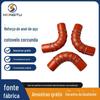 Hengtu Tubo Corrugado Reforçado com Anel de Aço Resistente a Altas Temperaturas Intercooler Turbocompressor Mangueira de Silicone Automotiva 90 graus Borracha de Silicone
