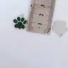 Acessórios para Joias DIY Esmalte Colorido com Glitter Estampa de Patinha de Cachorro Patinha de Gato Pingente Chaveiro Pet Cachorro Brinco Charme