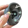 Pendientes de Hueso de Oreja Serie Zircón Azul Hielo, Lindos de Acero de Titanio, Pendientes Versátiles y Únicos, Estilo Coreano, Sencillos y Versátiles, Pequeños y Transparentes