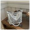 Bolsa de Noite Lantejoulas Feminina 2024 Nova Entrada Luxo Spice Girl Bolsa de Ombro Transversal Estilosa Pedraria Moda Verão Bolsa Feminina