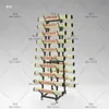 Suporte de Exibição Gatling, Suporte de Espada, Porta-Espada, Rack de Armazenamento de Chão, Rack de Exibição Horizontal com Múltiplos Furos