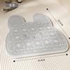 Alfombrilla de silicona con forma de pata de conejo para exfoliar los pies, Alfombrilla de masaje para lavar los pies, Alfombrilla de baño, Alfombrilla exfoliante para pies para eliminar la piel muerta, Alfombrilla para el suelo de la ducha