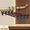 Cabides de Madeira Maciça, Cabides de Madeira para Guarda-Roupa, Ganchos Domésticos, Cabides Antiderrapantes, Prendedores de Calça para Hotel, Suportes de Madeira