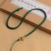 Cordón colgante de nudo chino de alta calidad tejido fino a mano DIY de cuatro hebras Collar de jade cera de abeja cuerda para el cuello cadena para suéter