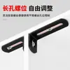 Suporte de canto espessado com furo longo ajustável, cabeça dupla móvel, conector fixador de ângulo reto de 90 graus, suporte em L, cantoneira