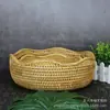 Cesta de Frutas Ratán Vietnamita Almacenamiento Cesta de Picnic Cesta de Desayuno Escritorio de Sala de Estar Bocadillos Fruta Seca Caja Creativa