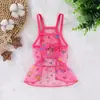 Ropa Nueva para Mascotas Falda de Malla con Tirantes para Perros y Gatos Verano Ultra Ligera y Transpirable Malla Teddy Bichón Corgi