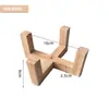 Suporte de Armazenamento de Louça de Madeira de Bambu Sala de Estar Escritório Suporte para Flores de Chão Bandeja de Bambu para Mesa Base Criativa para Vasos de Plantas Amazon