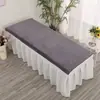 Lençol de cama para salão de beleza com furo, toalha de banho com furo, toalha grande, absorvente, sem fiapos, academia, massagem, lençol de cama para fisioterapia