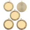 Diámetro Interior 30mm Gema del Tiempo Aleación Base Redonda DIY Joyería Hecha a Mano Pulsera Collar Accesorios Colgante C55