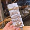 Corea del Sur Dongdaemun Lindo Pluma Traje de 6 Horquillas Sentido Avanzado Clip Oso Flequillo Clip de Borde Nueva Horquilla