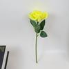 Rosa de simulación, arreglo floral de rosas individuales para el Día de San Valentín, decoración para sala de estar de boda, flores falsas hechas a mano para novia, venta al por mayor