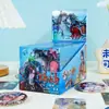 Anime Labubu Feito por Fãs 75mm Caixa Surpresa Emblema Cultural e Criativo Labubu Duplo Flash Lata Laser Emblema
