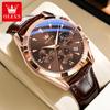 Endoso de estrella Reloj de la marca Oli reloj cronógrafo deportivo multifuncional resistente al agua luminoso reloj de hombre reloj de hombre