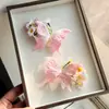 Nuevo Pasador Dulce de Flor de Seda Mariposa para Primavera y Verano, para Salidas Diarias, Hanfu, Nuevo Estilo Chino, Accesorio Versátil para el Cabello para Fotografía