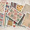 36 Piezas de Pegatinas de Sellos Rayados Vintage Desgastados, Estilo Retro Americano Pegatinas de Decoración para Diario DIY Venta al por Mayor
