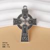 Pingente de nó celta estilo retrô pingente de cruz de estrela de seis pontas colar DIY acessórios de joias simples personalizados