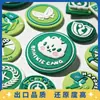 Insignia de dibujos animados linda goma suave personalizada DIY etiqueta creativa PVC elemento animal etiqueta redonda para ropa etiqueta para bolsa personalización