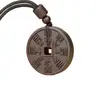 Colgante Moneda Redonda Espíritu de la Montaña Jade Madera Fulminada por el Rayo, Colgante Redondo Bagua Postnatal de Wen Wang, Suministros Taoístas, Talismán, Envío Directo desde la Fuente