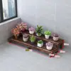 Estante para Flores de Balcón Carbonizado Estante para Flores de Exterior Caja de Flores de Madera para Macetas Patio Estante de una Sola Capa Estante para Maquetas