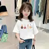 Ropa Infantil Nuevo Estilo Camiseta de Manga Corta para Niños Verano 2026 Camisa Fina de Algodón de Media Manga para Niñas Cuello Redondo Top Casual