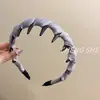 Estilo Coreano Primavera/Verano Nuevo Diadema Versátil Base Calavera Alta Moda Personalidad de Gama Alta Diadema de Color Sólido Accesorios para el Cabello Retro Francés