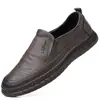 25 Zapatos Deportivos y Casuales para Hombre de Estilo Nuevo para Primavera y Otoño, Suela Suave, Superficie Suave, Piel de Microfibra, Zapatos de Papá Resistentes al Desgaste, Zapatos de Cuero Transfronterizos