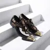 Zapatos de Moda Populares Transfronterizos de Talla Grande con Puntera de Acero Estilo Británico para Hombre, Mocasines de Cuero Personalizados para Peluquero -25720